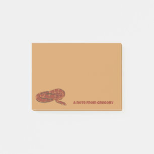 Corn Snake Orange Red Realistic Personalised Post-it Notes
