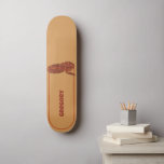 Corn Snake Orange Red Realistic Personalised Skateboard<br><div class="desc">This skateboard features a realistic style illustration of a coiled corn snake in red and orange. It's ready to be personalised with a name in reddish orange lettering. Makes a great gift for pet snake owners.</div>