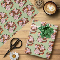 Corn Snake Pink Flowers Green