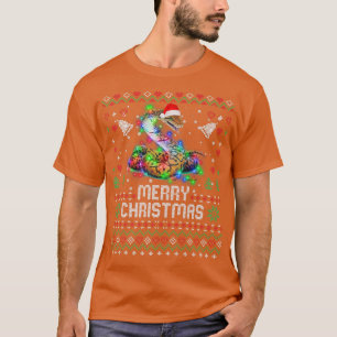 Corn Snake Santa Hat Animal Christmas Tree Lights T-Shirt