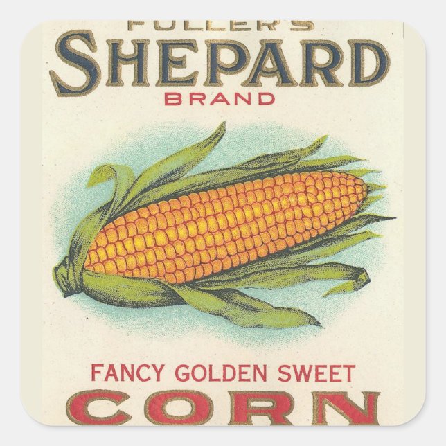Corn Square Sticker (Front)