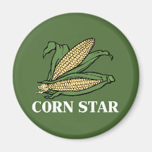 Corn Star Funny Vegetable Pun BBQ Humour