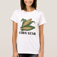 Corn Star Funny Vegetable Pun BBQ Humour
