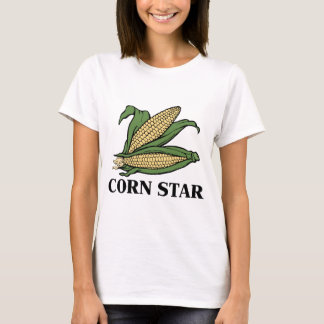 Corn Star Funny Vegetable Pun BBQ Humour T-Shirt
