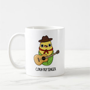 Corn-try Singer Funny Corn Pun Coffee Mug