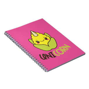 Corn Unicorn Spiral Notebook
