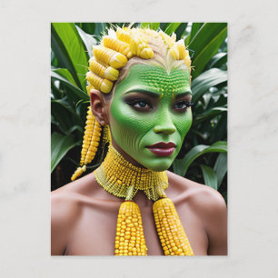 Corn Woman Postcard