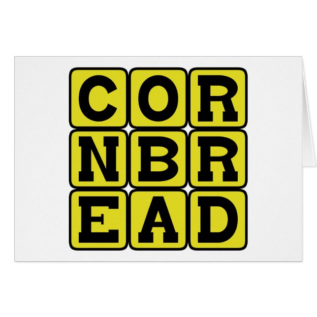 Cornbread, Cornmeal Bread (Front Horizontal)