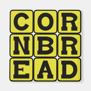 Cornbread, Cornmeal Bread Magnet