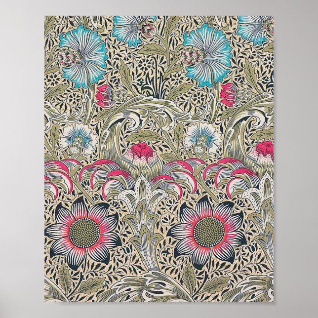 Corncockle, William Morris Poster (Front)