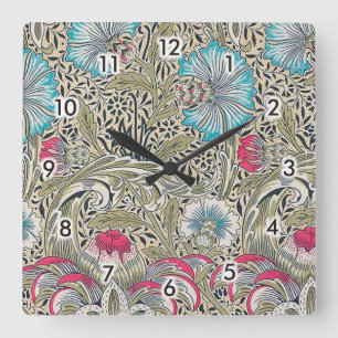 Corncockle, William Morris Square Wall Clock