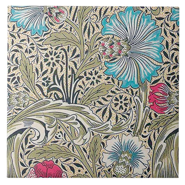 Corncockle, William Morris Tile (Front)