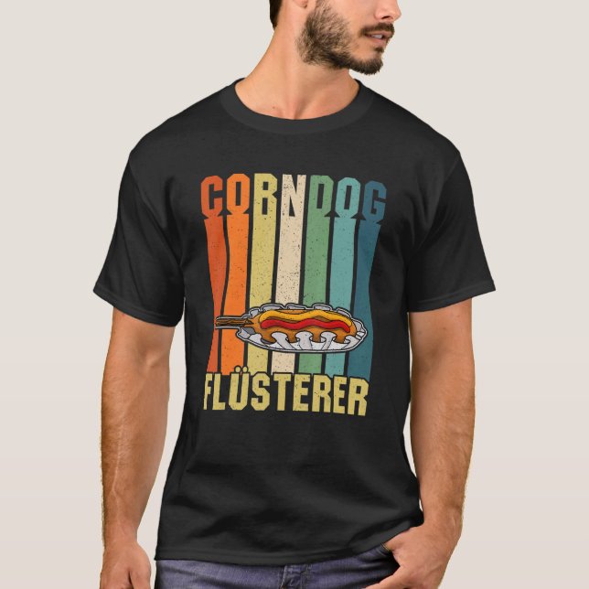 Corndog American Cuisine Takeaway Food Us Fast Foo T-Shirt (Front)