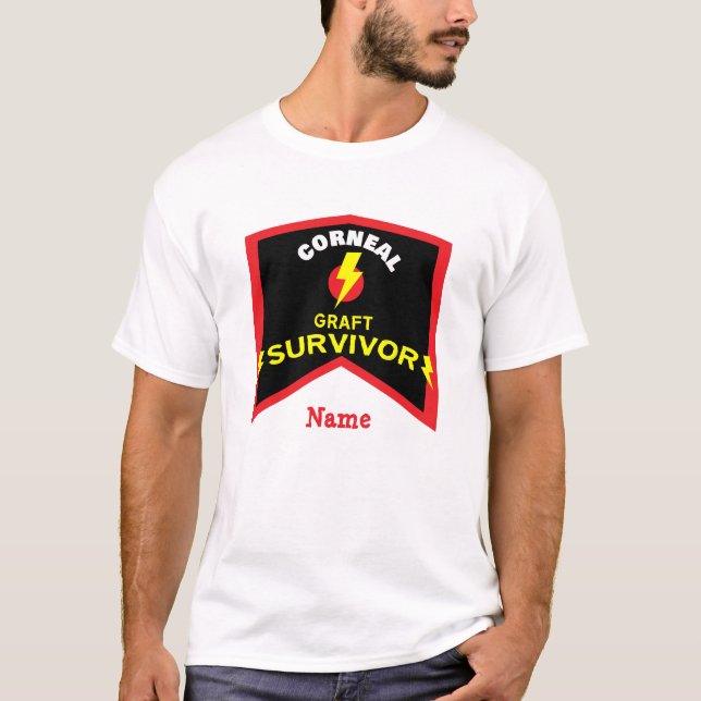 Cornea Graft Corneal Transplant Survivor T-Shirt (Front)