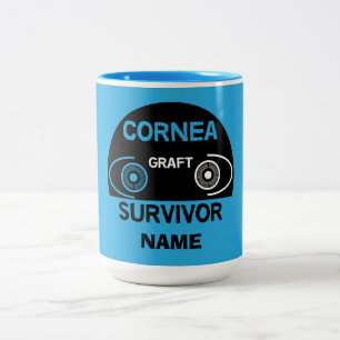 Cornea Graft Corneal Transplant Survivor Two-Tone Coffee Mug