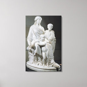 Cornelia, Mother of the Two Gracchi Brothers Canvas Print