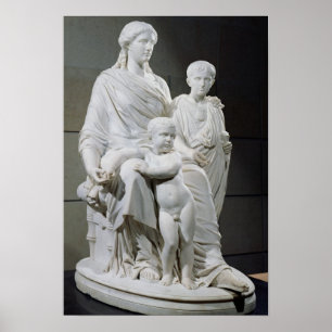 Cornelia, Mother of the Two Gracchi Brothers Poster