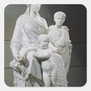 Cornelia, Mother of the Two Gracchi Brothers Square Sticker