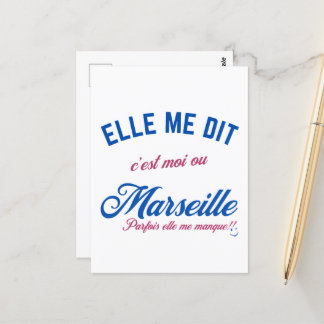 Cornelian Choice: Love or Marseille" Postcard