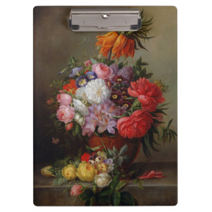 Cornelis Johannes van Hulsteijn Vase with Flowers  Clipboard