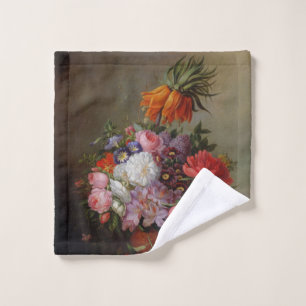 Cornelis Johannes van Hulsteijn Vase with Flowers Wash Cloth