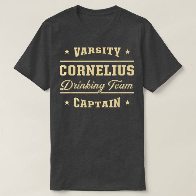 Cornelius Drinking Team Captain North Carolina Cra T-Shirt (Design Front)