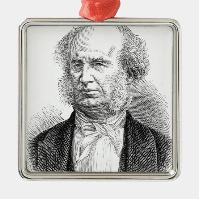 Cornelius Vanderbilt, c.1877 Metal Tree Decoration (Front)