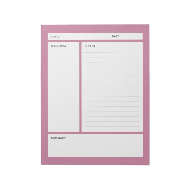 Cornell Notes (Line) (Rotated)