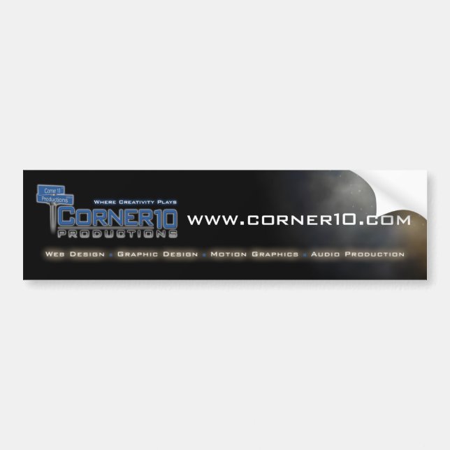 Corner 10 Productions Bumper Sticker 2 (Front)