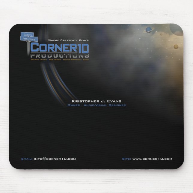 Corner 10 Productions Mousepad (Front)