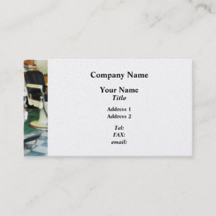 Corner Barber Shop  - Platinum Finish Business Card
