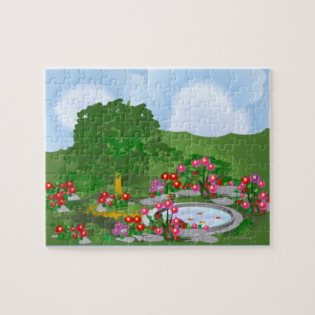 Corner Garden Art Puzzle (Horizontal)