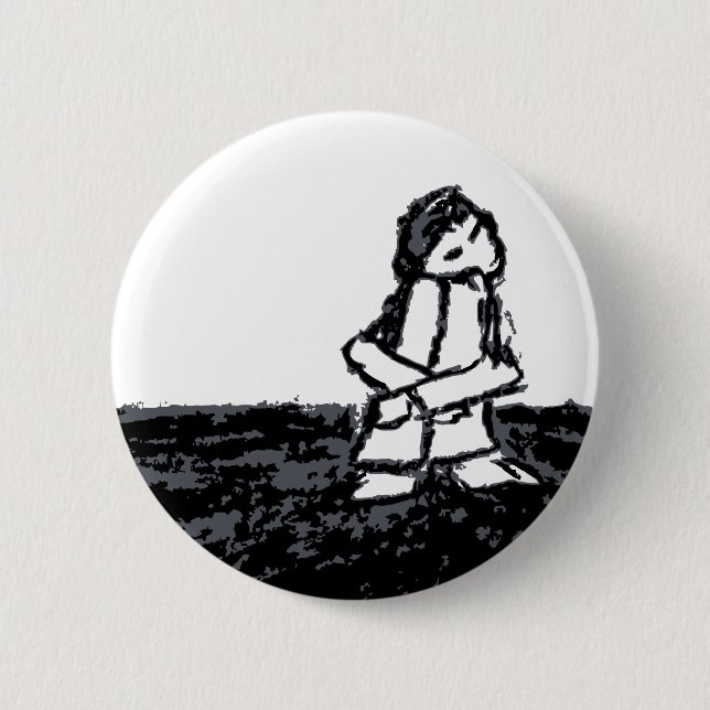 corner kid 6 cm round badge (Front)