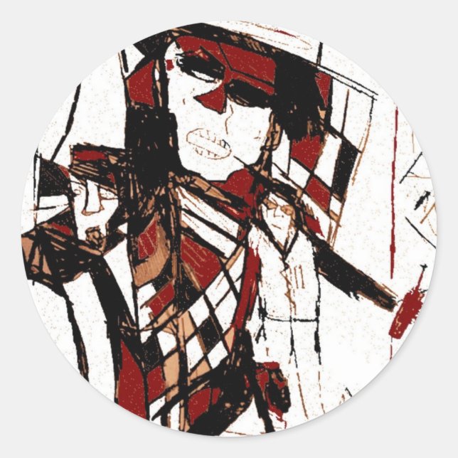 CORNER LIQUOR STORE CLASSIC ROUND STICKER (Front)