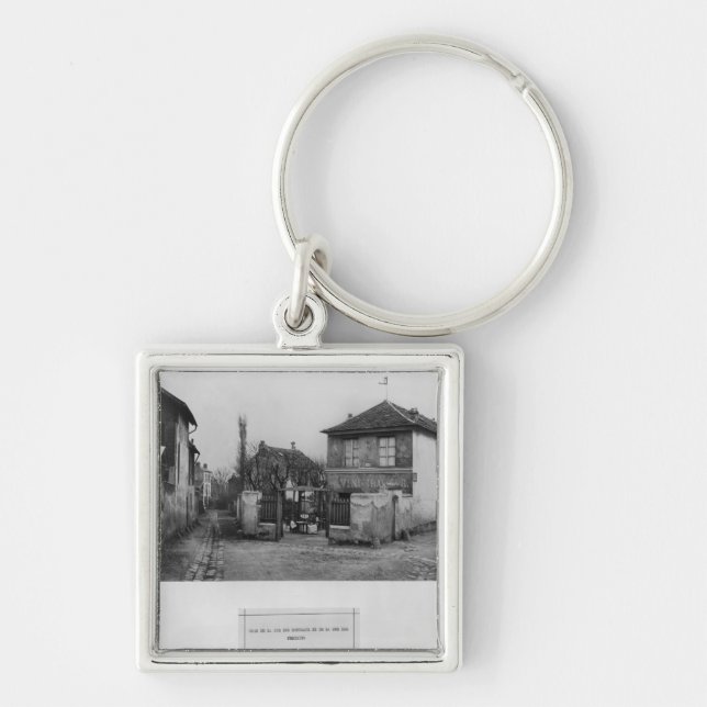Corner of rue des Rondeaux Key Ring (Front)