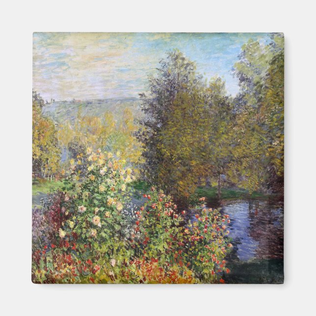 Corner of the Garden at Montgeron - Claude Monet - Magnet (Front)