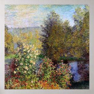Corner of the Garden at Montgeron - Claude Monet Poster