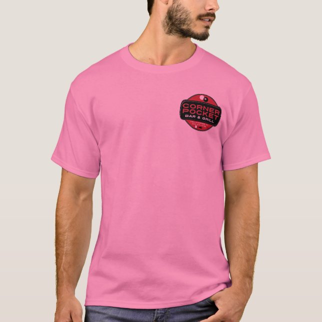 Corner Pocket Bar and Grille - RED T-Shirt (Front)
