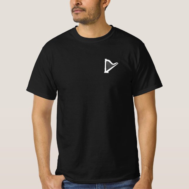 Corner Pocket Irish Harp T-Shirt (Front)