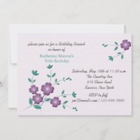Corner Posies Invitation