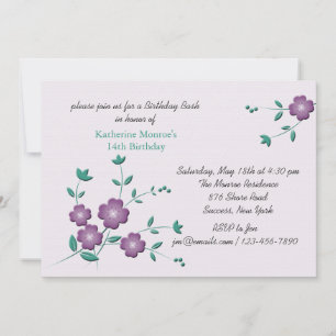 Corner Posies Invitation
