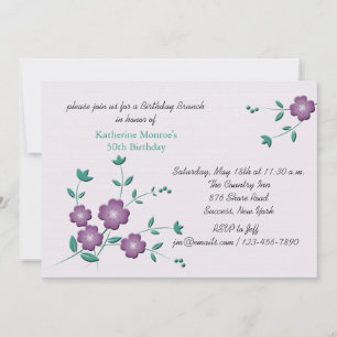 Corner Posies Invitation