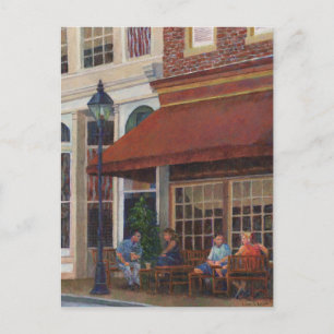 Corner Restaurant Postcard