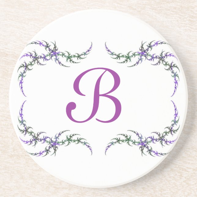 Corner Series-1-prple green coaster--1 of  colours Coaster (Front)