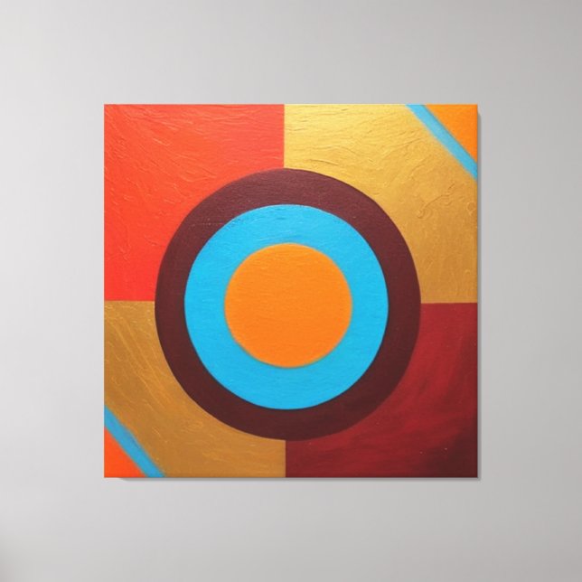 Cornering Frame in Canvas The Alma Balance Print (Front)