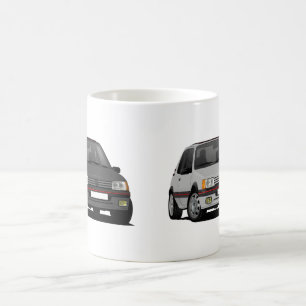Cornering Peugeot 205 GTi 2 x image Coffee Mug