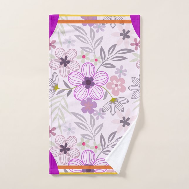Cornerstone Blossom Lavender Hand Towel (Hand Towel)