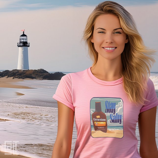 Cornerstone Stay Salty Christian Inspirational  T-Shirt (Creator Uploaded)