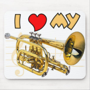 Cornet Love Mouse Pad