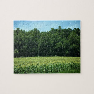 Cornfield in Rural North Carolina Poster Mouse Pad Jigsaw Puzzle